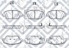 Колодки тормозные передние дисковые HYUNDAI AZERA (HG) 3.0 (G6DG) 2011.02- Q-FIX Q093-1318 (фото 1)