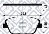 Колодки тормозные передние дисковые HYUNDAI AZERA (HG) 3.0 (G6DG) 2011.02- Q-FIX Q093-1318 (фото 3)
