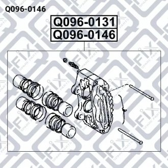 Тормозной суппорт передний левый Q-FIX Q096-0146