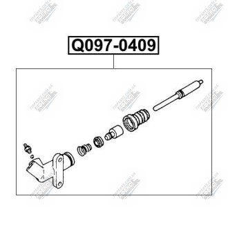 Фото автозапчасти цилиндр сцепления рабочий Q-FIX Q097-0409