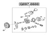 Фото автозапчастини насос гідропідсилювача TOYOTA LAND CRUISER 90 (_J9_) 3.4 I 24V (VZJ90_, VZJ95_) (5VZ-FE) 1996.04- Q-FIX Q097-0600 (фото 2)