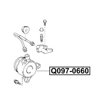 Фото автозапчасти подшипник выжимной DAIHATSU CHARADE 1.33 16V 05.2011 - Q-FIX Q097-0660