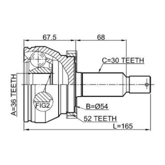 Фото автозапчасти шрус наружный HYUNDAI CM10 (CM) 2009- Q-FIX Q131-0163