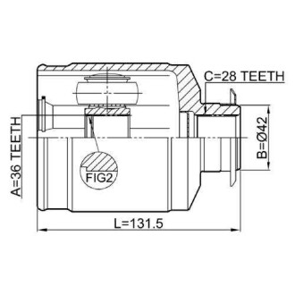 Фото автозапчасти шрус внутренний HYUNDAI CM10 (CM) 2009- Q-FIX Q131-0333