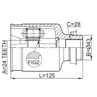 Фото автозапчасти шрус внутренний правый MAZDA 3 BK 2003-2008 Q-FIX Q131-0431