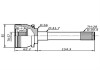 Шрус зовнішній MITSUBISHI L200 K6#/K7# 1996-2007 Q-FIX Q1310538 (фото 2)