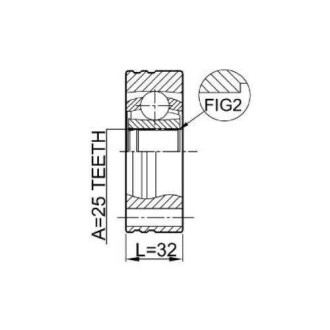 Фото автозапчасти шрус внутренний задний BMW 3 (E30) 316 (ECOTRONIC) 09.1983 - 12.1990 Q-FIX Q131-0874