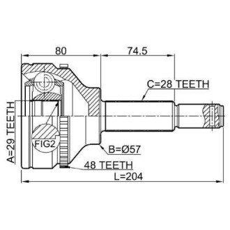 Фото автозапчасти шрус наружный FORD TRANSIT C бортовой платформой / ходовая часть 2.2 TDCI 04.2006 - 08.2014 Q-FIX Q131-1612