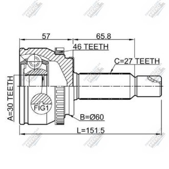 Фото автозапчастини шрус зовнішній HYUNDAI ELANTRA 2014- Q-FIX Q131-1615