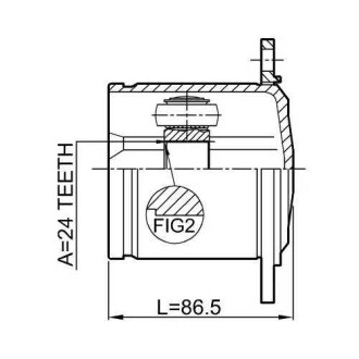 Фото автозапчасти шРУС ВНУТРЕННИЙ 24X104 Q-FIX Q131-1623