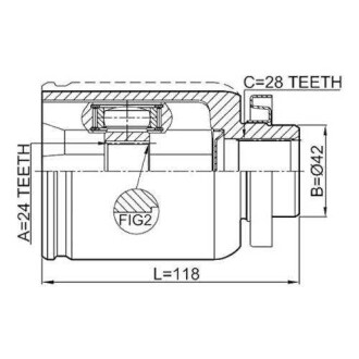 Фото автозапчасти шРУС ВНУТРЕННИЙ ПРАВЫЙ 24X42X28 Q-FIX Q131-1629