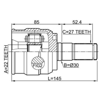 Фото автозапчасти шрус внутренний HYUNDAI ELANTRA GT (GD) 1.6 GDI (G4FD) 2011.12- Q-FIX Q131-1631