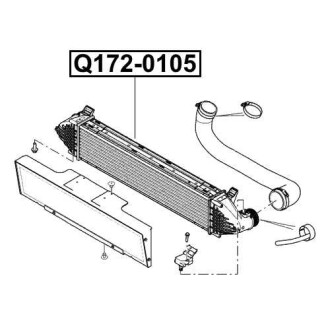 Фото автозапчастини радіатор інтеркулера LAND ROVER DISCOVERY SPORT (L550) 2.0 4X4 08.2017 - Q-FIX Q172-0105 (фото 1)