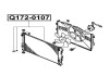 Фото автозапчастини радіатор охолодження MITSUBISHI LANCER VIII (CY_A, CZ_A) 1.5 06.2008 - Q-FIX Q172-0107 (фото 1)