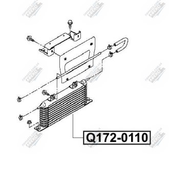 Фото автозапчасти радиатор масляный NISSAN X-TRAIL (T32) 2014 - Q-FIX Q172-0110