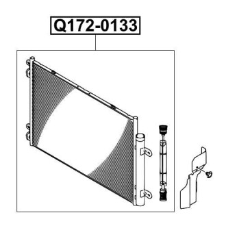 Фото автозапчасти радиатор кондиционера SUZUKI S-CROSS 1.6 DDIS (D16AA) 2013.08- Q-FIX Q172-0133 (фото 1)