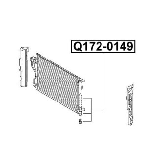 Фото автозапчастини радиатор кондиционера Q-FIX Q172-0149