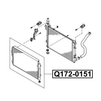 Фото автозапчастини радиатор кондиционера Q-FIX Q172-0151
