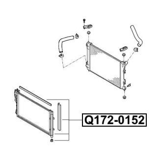 Фото автозапчастини радіатор кондиціонера HYUNDAI I30 (GD) 1.4 12.2011 - 12.2015 Q-FIX Q172-0152