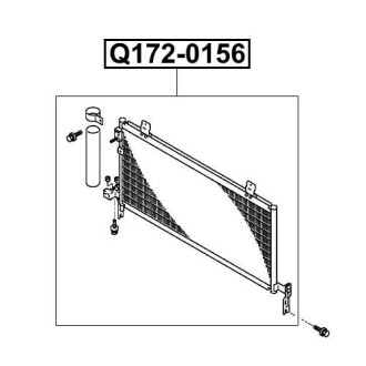 Фото автозапчастини радиатор кондиционера Q-FIX Q172-0156