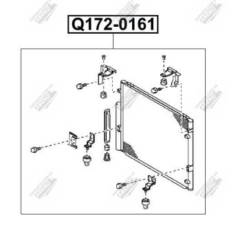 Фото автозапчасти радиатор кондиционера LEXUS LX570 URJ201 2007- Q-FIX Q172-0161