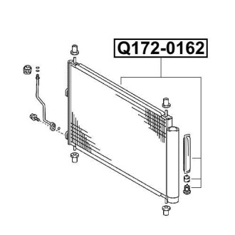 Фото автозапчасти радиатор кондиционера TOYOTA RAV 4 III (_A3_) 2.0 (ZSA35_) 12.2008 - Q-FIX Q172-0162