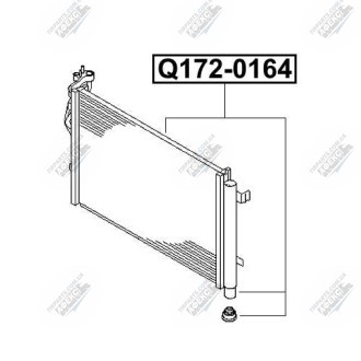 Фото автозапчасти радиатор кондиционера Q-FIX Q172-0164
