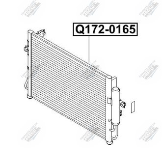 Фото автозапчасти радиатор кондиционера HYUNDAI GETZ (TB) 1.1 09.2002 - 09.2005 Q-FIX Q172-0165