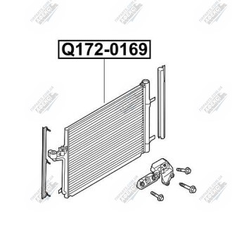 Фото автозапчасти радиатор кондиционера Q-FIX Q172-0169