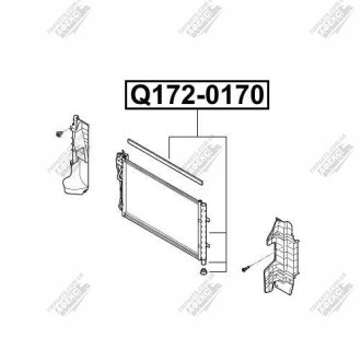 Фото автозапчасти радиатор кондиционера Q-FIX Q172-0170