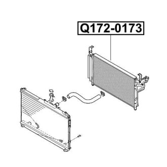 Фото автозапчастини радиатор кондиционера Q-FIX Q172-0173