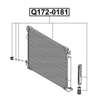 Фото автозапчасти радиатор кондиционера Q-FIX Q172-0181