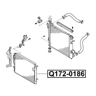 Фото автозапчастини радиатор кондиционера Q-FIX Q172-0186