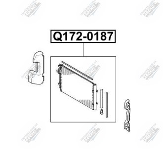 Фото автозапчасти радиатор кондиционера HYUNDAI ACCENT IV седан (RB) 1.6 11.2010 - Q-FIX Q172-0187