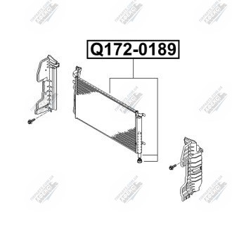 Фото автозапчасти радиатор кондиционера Q-FIX Q172-0189