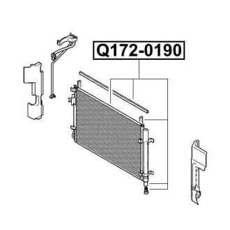 Фото автозапчасти радиатор кондиционера Q-FIX Q172-0190