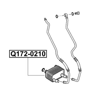 Фото автозапчасти радиатор масляный LAND ROVER RANGE ROVER III (L322) 4.4 4X4 03.2002 - 08.2005 Q-FIX Q172-0210