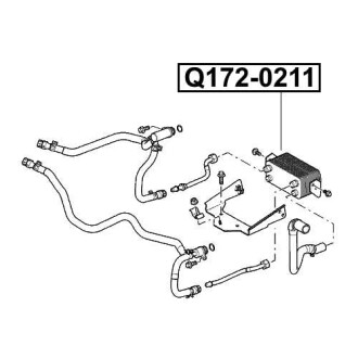Фото автозапчасти радиатор охлаждения (маслоохладитель) Q-FIX Q172-0211