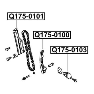 Фото автозапчасти успокоитель цепи грм MITSUBISHI COLT/RODEO (K7_T, K6_T) 2.8 TD 4WD (4M40-T) 2003.04-2006.06 Q-FIX Q175-0100 (фото 1)