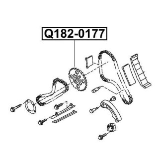 Фото автозапчастини шестерня распредвала NISSAN NAVARA III (D22) 2.5 DI (YD25DDTI) 2002.03- Q-FIX Q182-0177