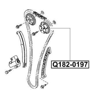 Фото автозапчастини зірка валу розподільчого MAZDA 6 GG 2002-2008 Q-FIX Q182-0197