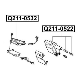 Фото автозапчасти модуль зажигания HONDA ACCORD IV (CB) 2.2 I 16V (CB7) (F22A3) 1990.01-1993.03 Q-FIX Q211-0532