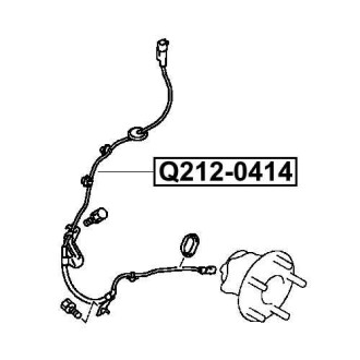 Фото автозапчасти датчик abs задний левый MITSUBISHI ASX (GA_W_) 1.8 DI-D 4WD 06.2010 - Q-FIX Q212-0414