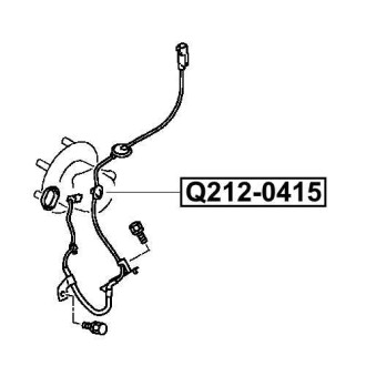 Фото автозапчасти датчик abs задний правый MITSUBISHI ASX (GA_W_) 1.8 DI-D 4WD 06.2010 - Q-FIX Q212-0415