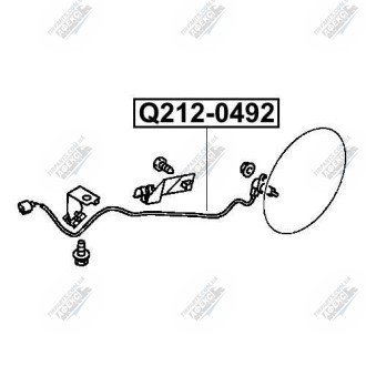 Фото автозапчасти датчик abs задний левый MITSUBISHI OUTLANDER I (CU_W) 2.0 (CU2W) 05.2003 - 10.2006 Q-FIX Q212-0492