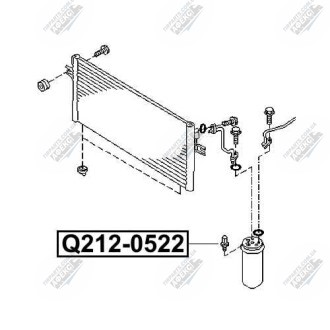 Фото автозапчасти датчик давления кондиционера Q-FIX Q212-0522
