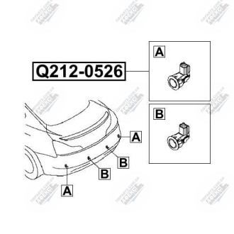 Фото автозапчастини датчик парктроніка NISSAN CUBE (Z12) 1.5 DCI (K9K 270) 2010.03- Q-FIX Q212-0526