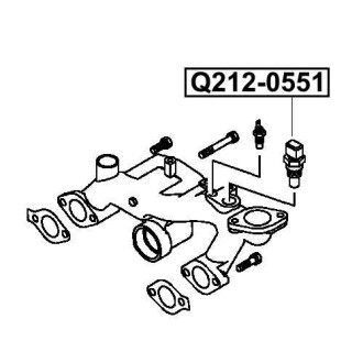 Фото автозапчастини датчик температури води MITSUBISHI CARISMA (DA_) 1.6 (DA1A) 05.1997 - 06.2006 Q-FIX Q212-0551