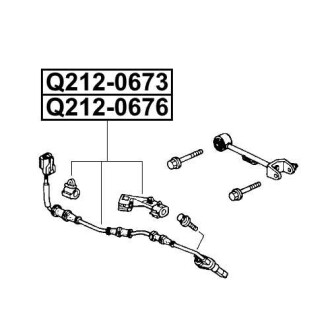 Фото автозапчастини датчик abs задній лівий HONDA CR-V II (RD_) 2.0 (RD4) 09.2001 - 09.2006 Q-FIX Q212-0673