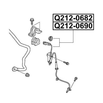 Фото автозапчастини датчик abs передній лівий HONDA CR-Z (ZF) 1.5 HYBRID (ZF1) 06.2010 - Q-FIX Q212-0682